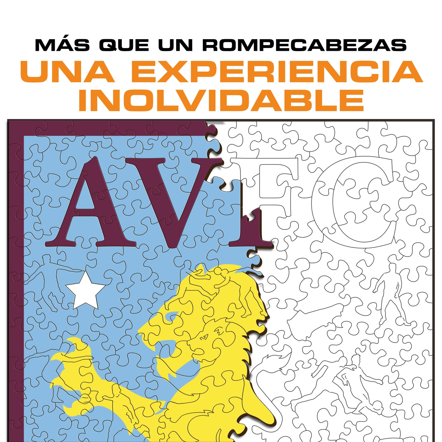 Aston Villa FC® Escudo - Rompecabezas de Madera