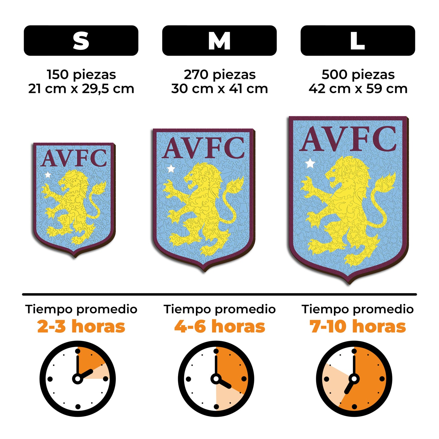 Aston Villa FC® Escudo - Rompecabezas de Madera