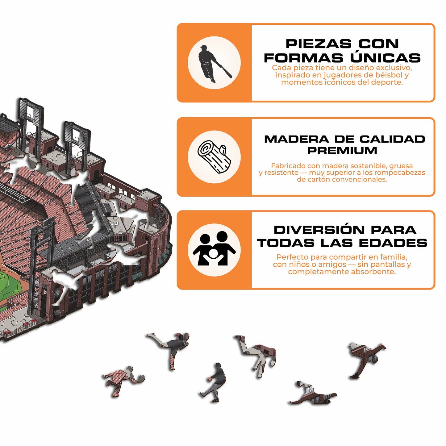 St. Louis Cardinals™ Busch Stadium - Rompecabezas de Madera