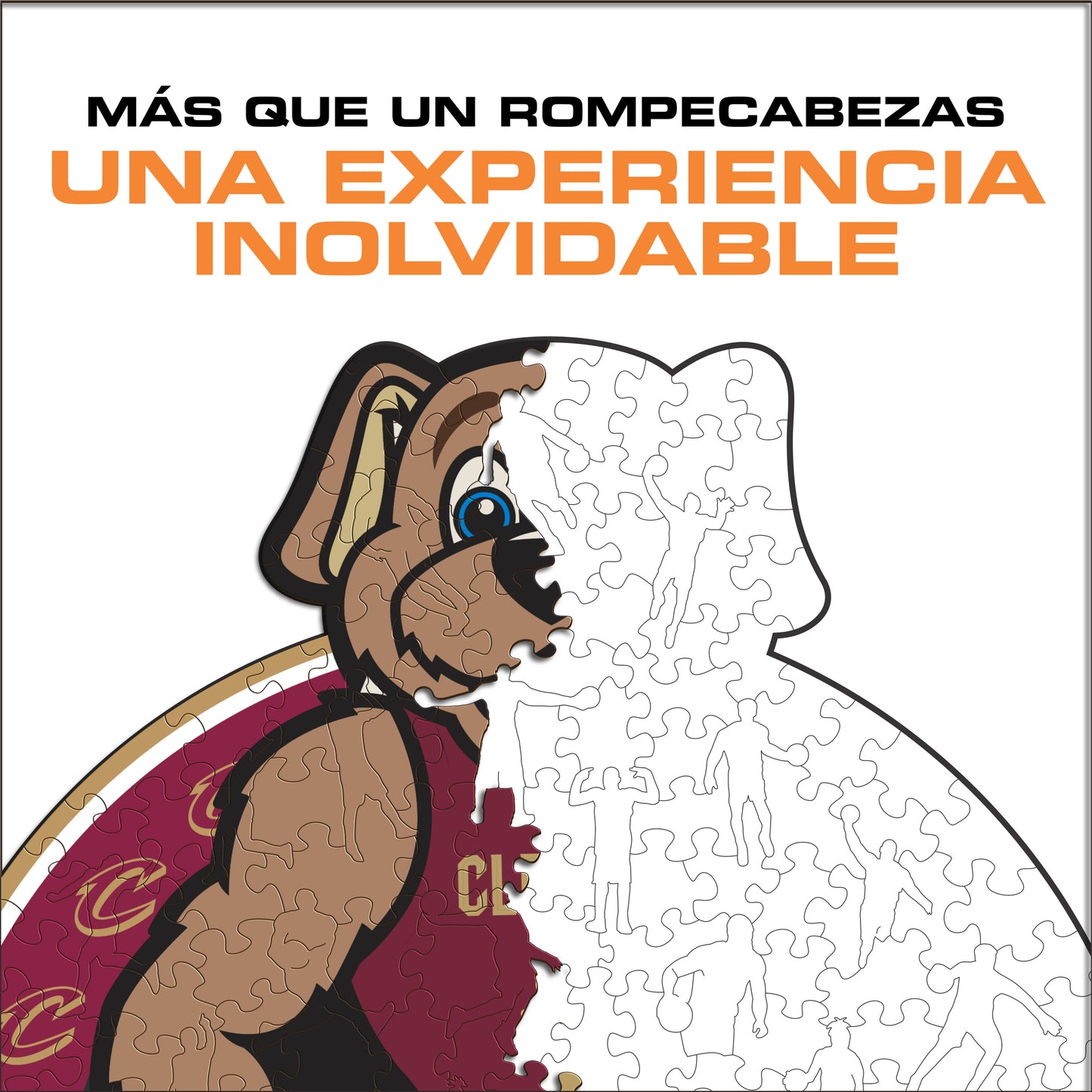 Cleveland Cavaliers™ Mascota Rompecabezas de Madera
