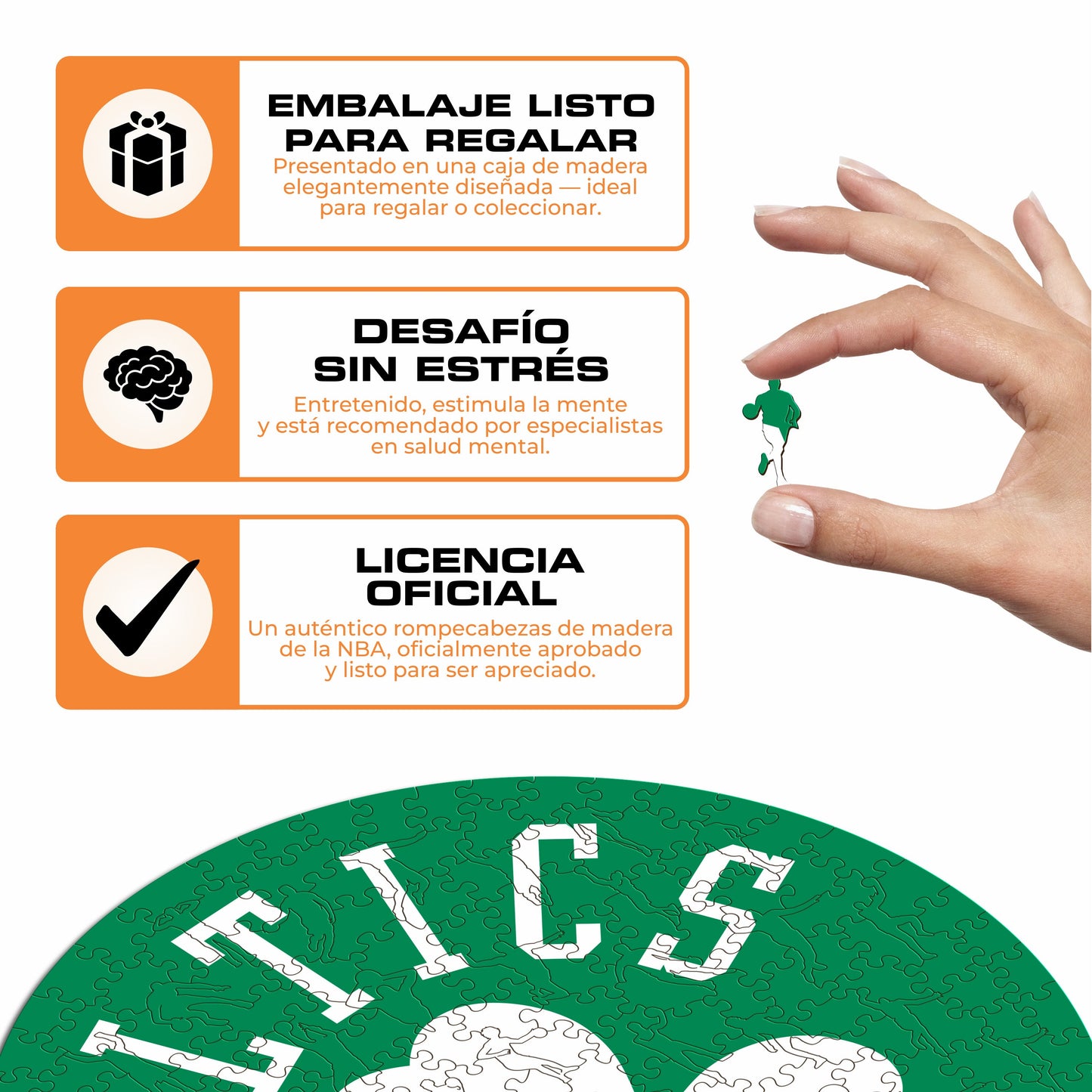 Boston Celtics™ - Rompecabezas de Madera