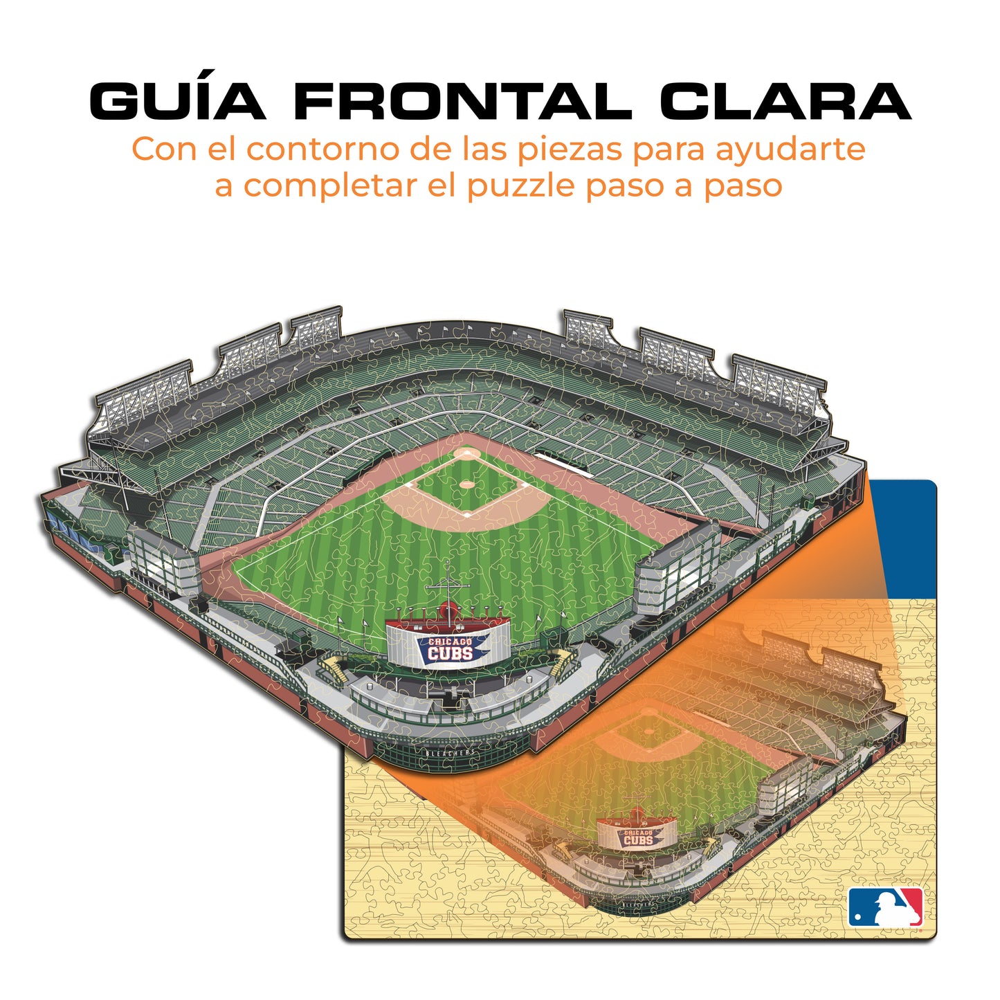 Chicago Cubs™ Wrigley Field - Rompecabezas de Madera