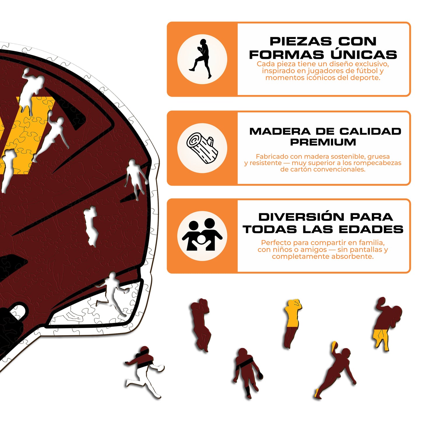 Washington Commanders™ Casco - Rompecabezas de Madera