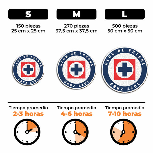 Cruz Azul FC® Escudo - Rompecabezas de Madera