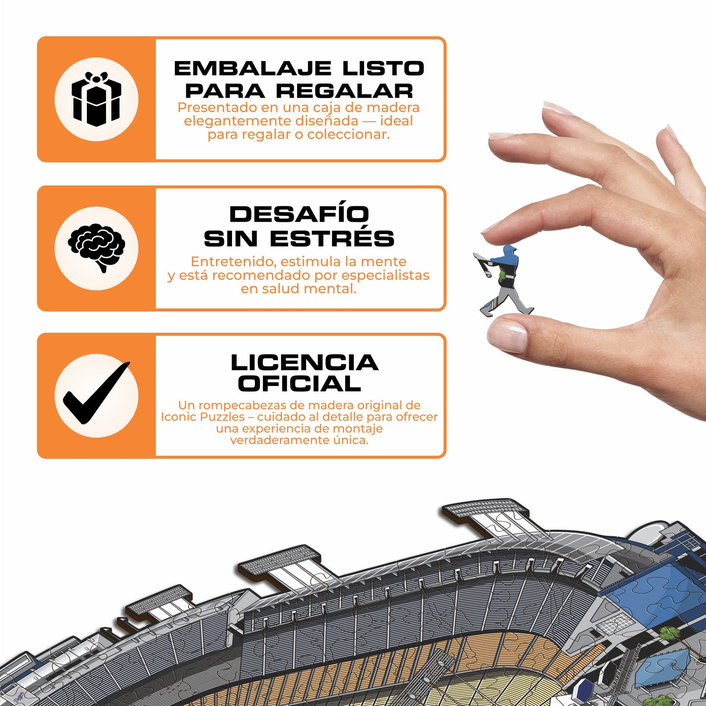 Los Angeles Dodgers™ Dodger Stadium - Rompecabezas de Madera