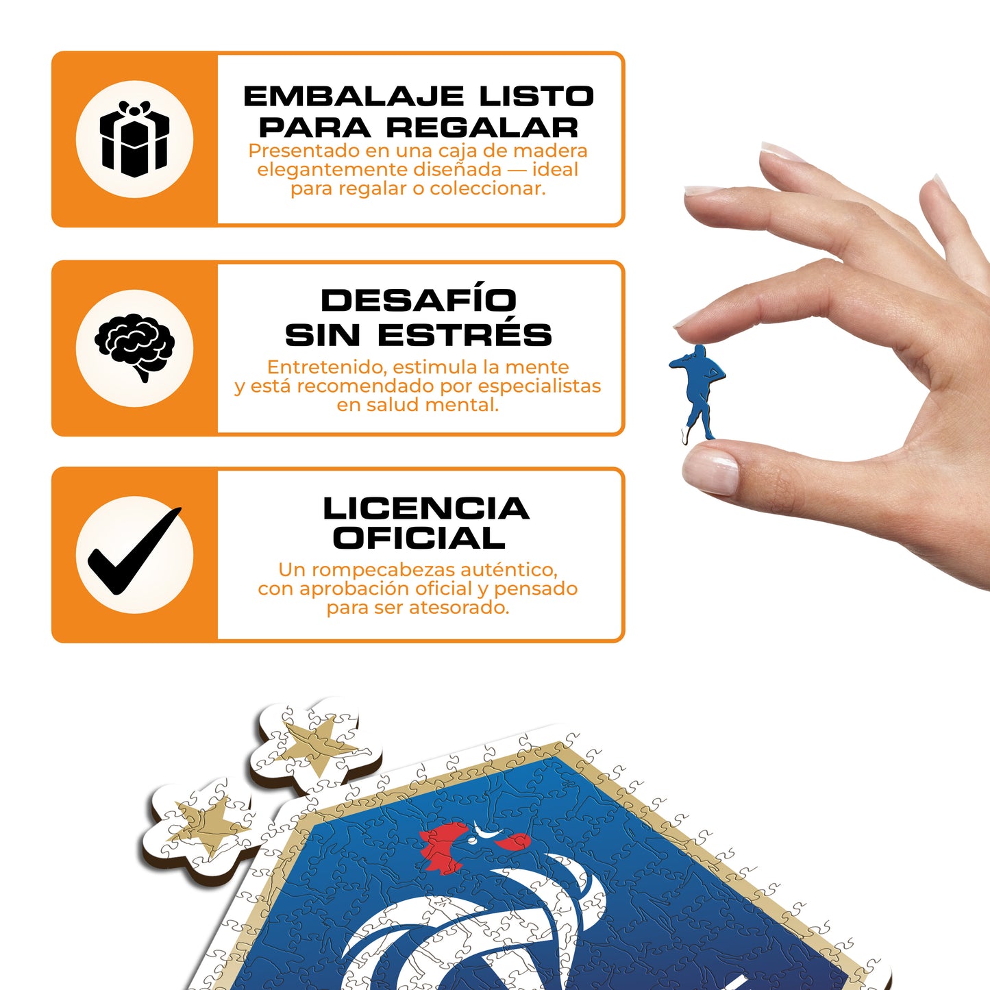 Selección Francesa® Escudo - Rompecabezas de Madera