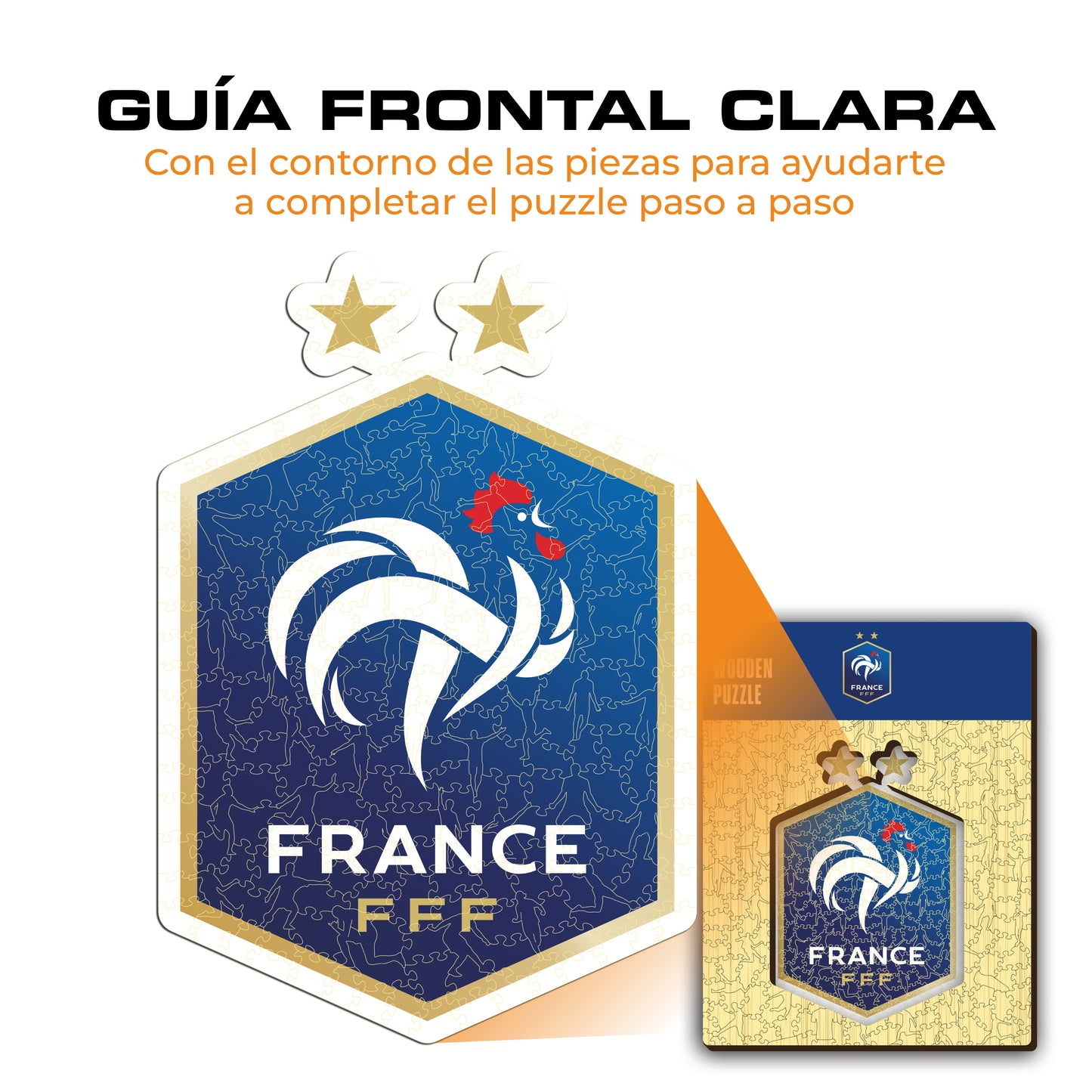 Selección Francesa® Escudo - Rompecabezas de Madera