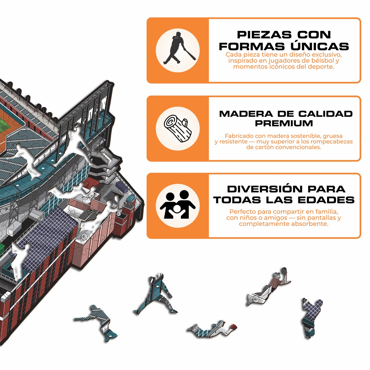 San Francisco Giants™ Oracle Park - Rompecabezas de Madera