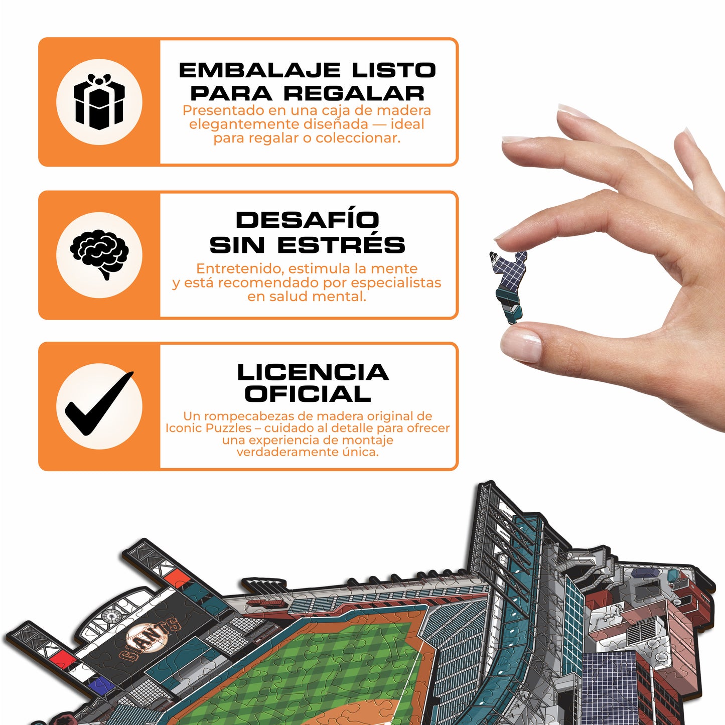 San Francisco Giants™ Oracle Park - Rompecabezas de Madera
