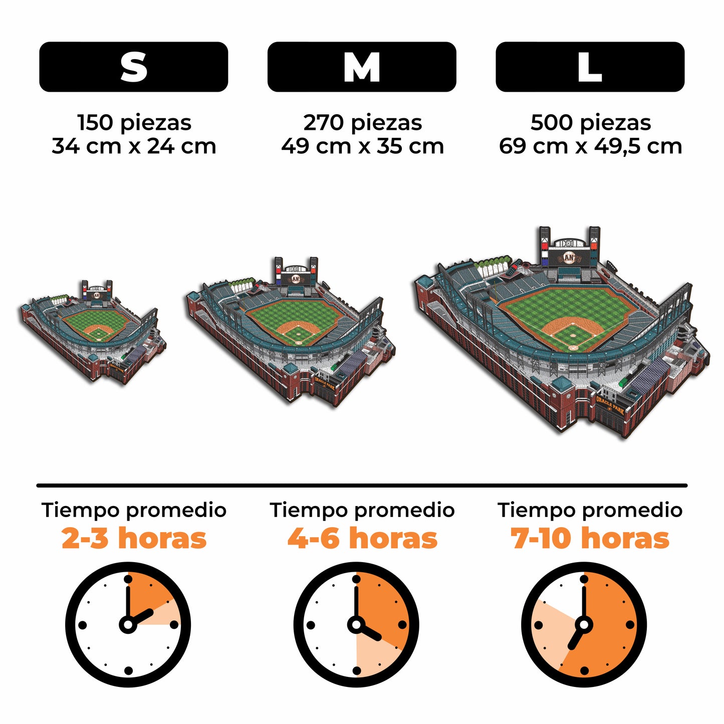 San Francisco Giants™ Oracle Park - Rompecabezas de Madera