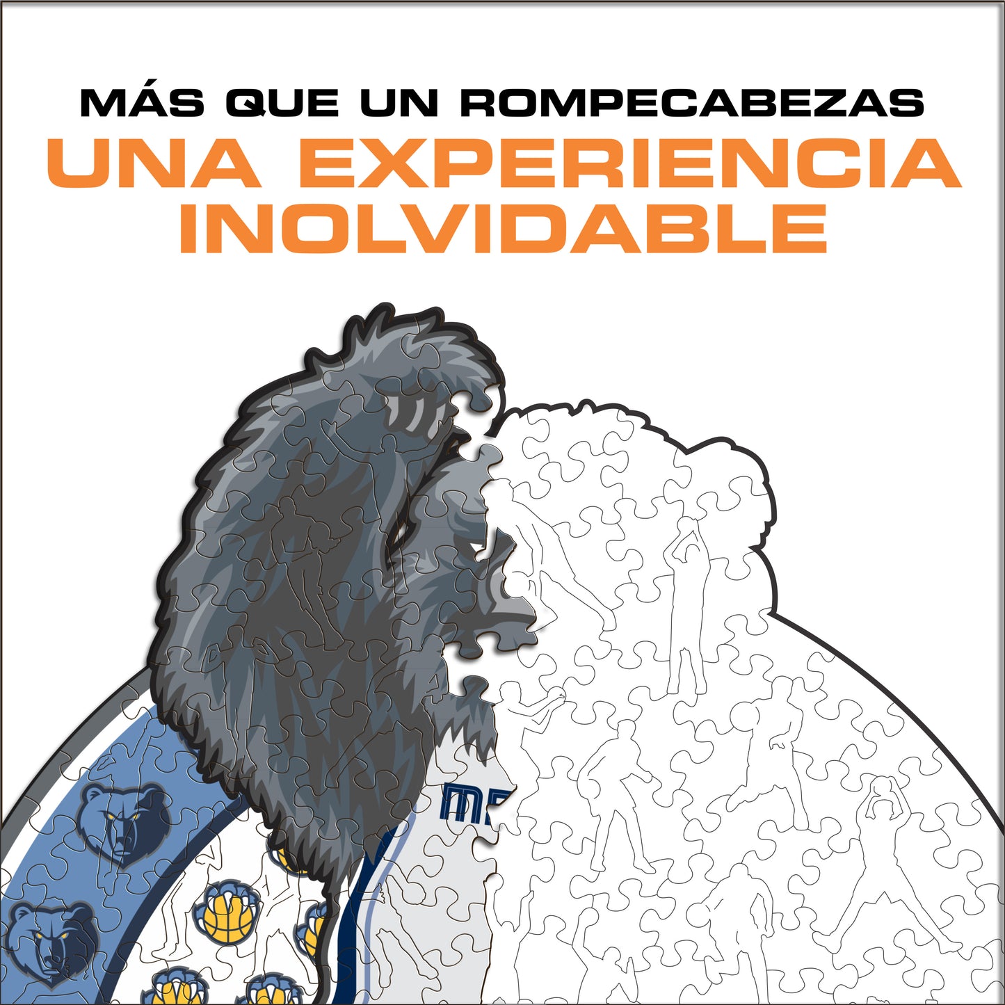 Memphis Grizzlies™ Mascota Rompecabezas de Madera