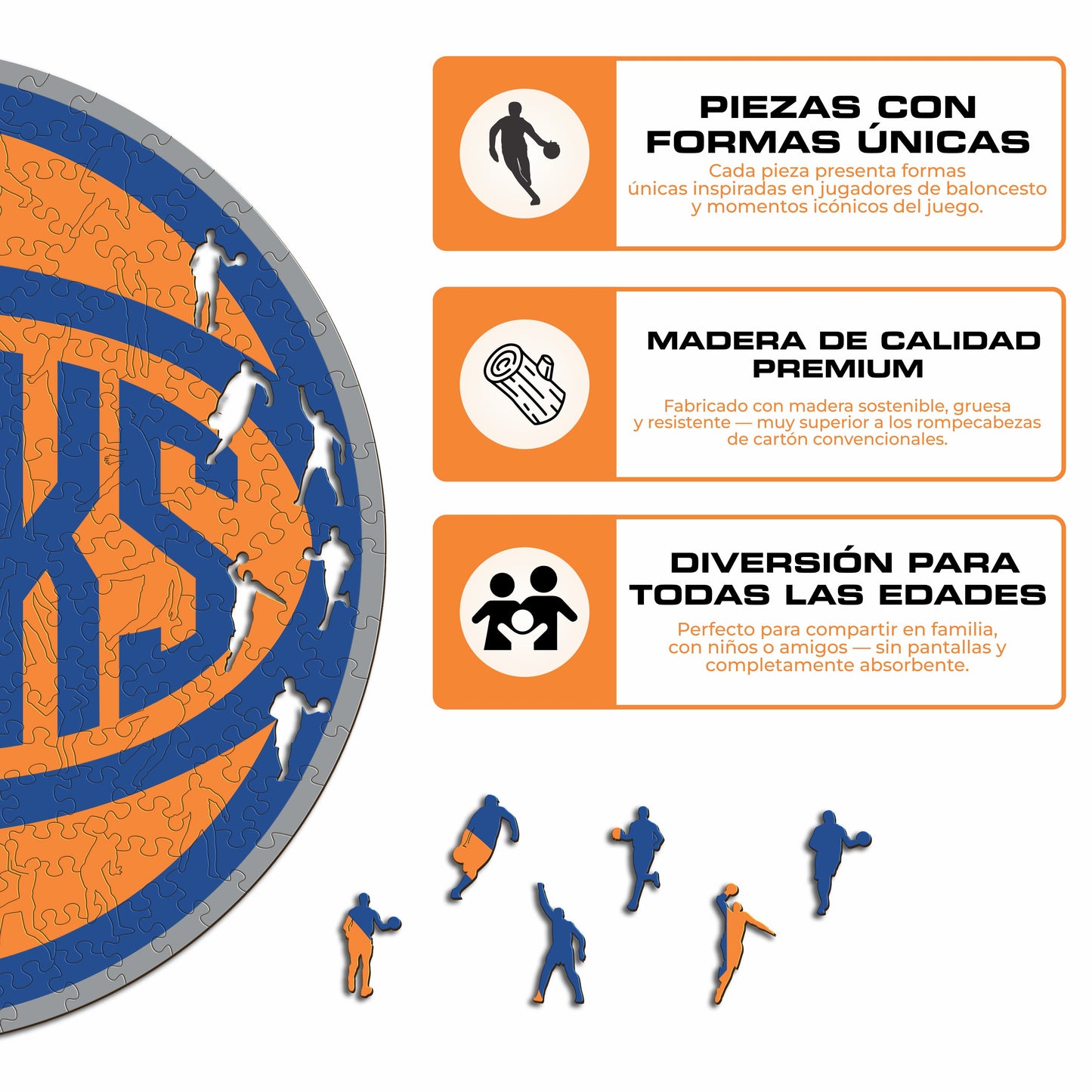 New York Knicks™ - Rompecabezas de Madera