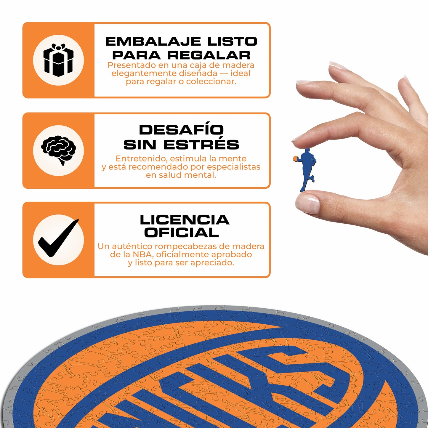 New York Knicks™ - Rompecabezas de Madera