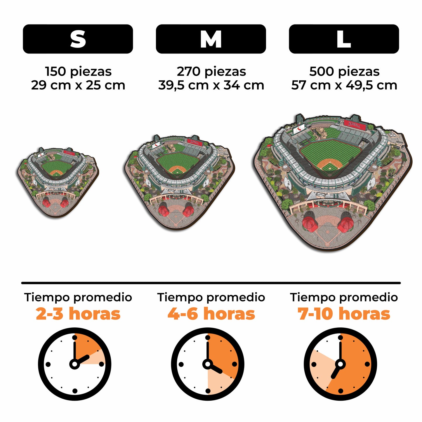 Los Angeles Angels™ Angel Stadium - Rompecabezas de Madera