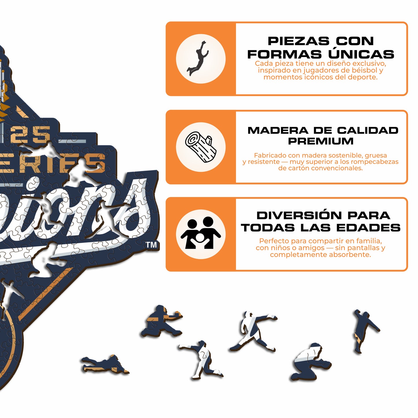 Los Angeles Dodgers™ 2025 World Series - Rompecabezas de Madera