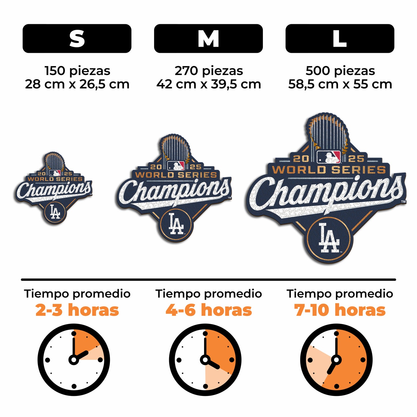 Los Angeles Dodgers™ 2025 World Series - Rompecabezas de Madera