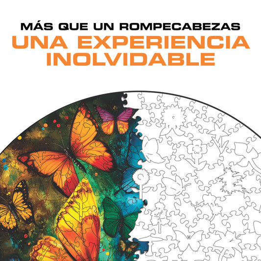 Mariposas Mágicas - Rompecabezas de Madera