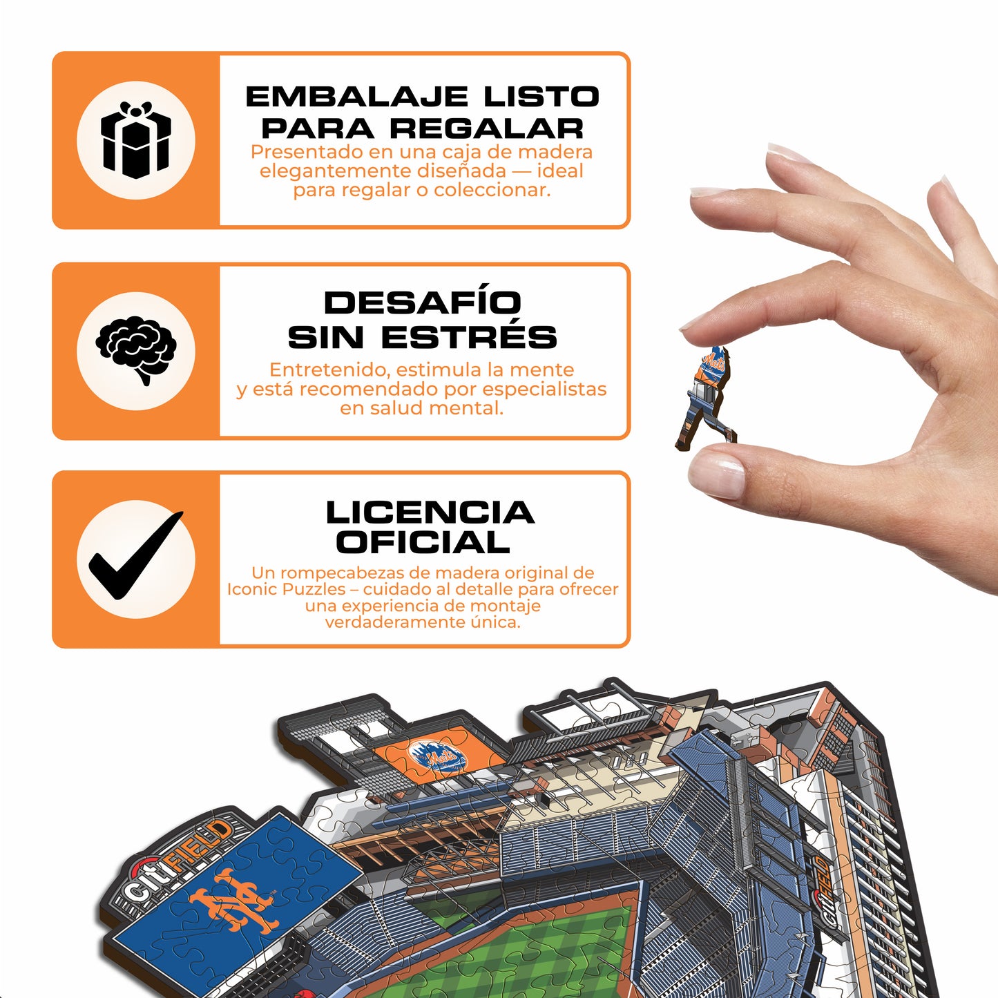 New York Mets™ Citi Field - Rompecabezas de Madera