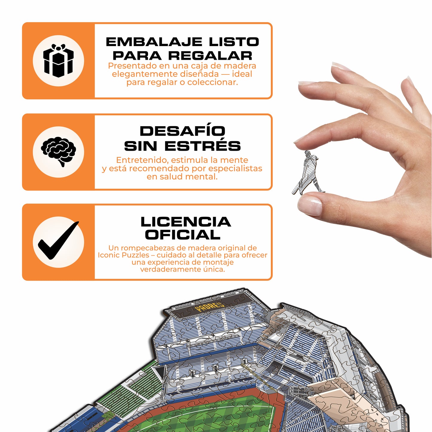 San Diego Padres™ Petco Park - Rompecabezas de Madera