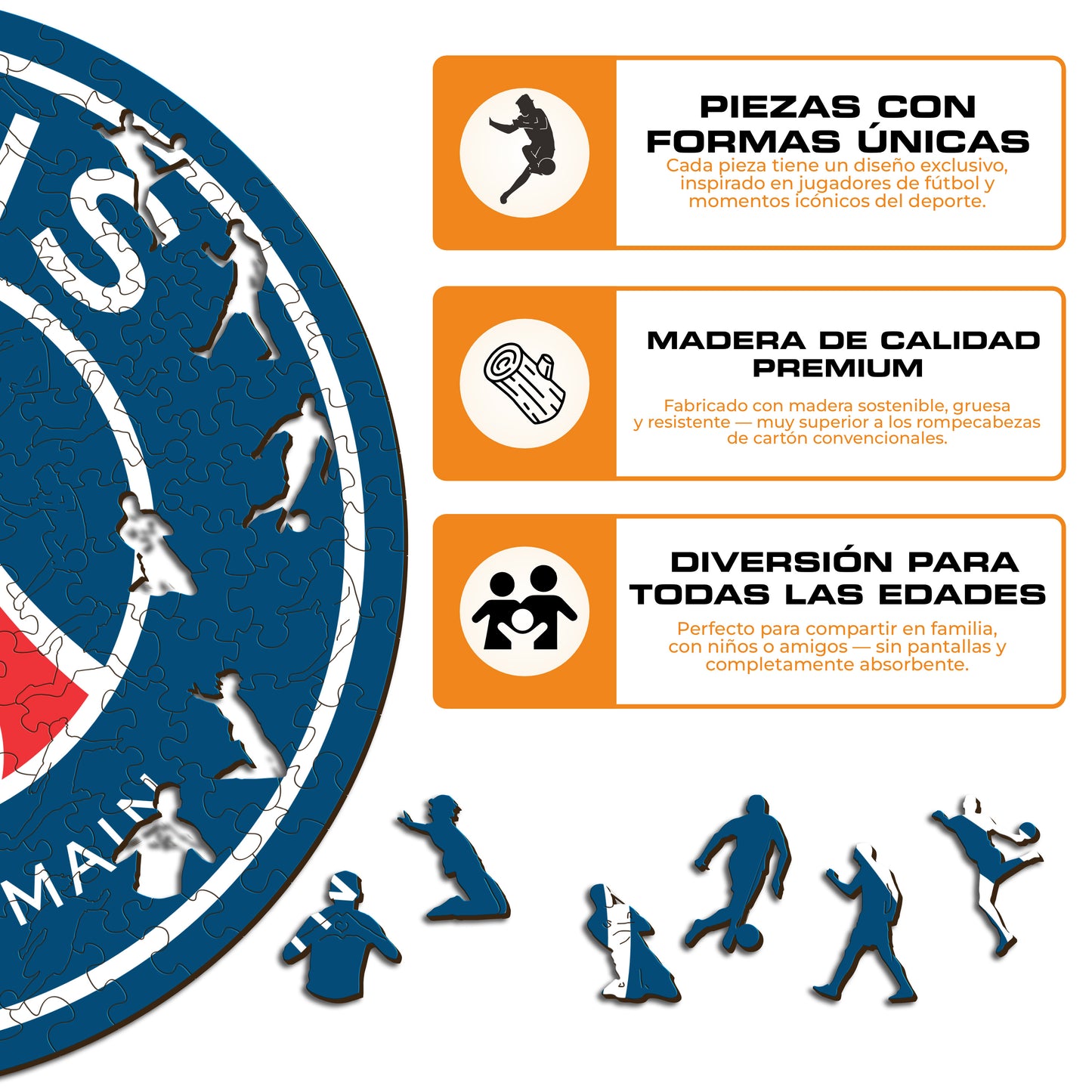PSG FC® Escudo - Rompecabezas de Madera