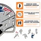 New England Patriots™ Casco - Rompecabezas de Madera