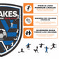 San Jose Earthquakes® Escudo - Rompecabezas de Madera