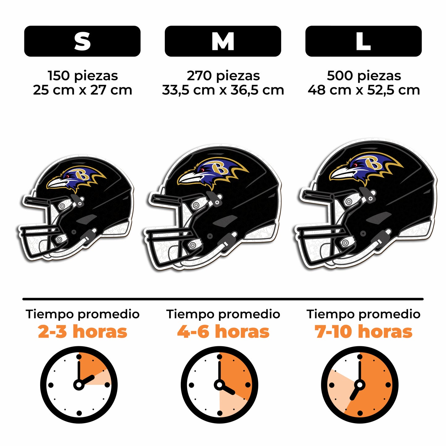 Baltimore Ravens™ Casco - Rompecabezas de Madera