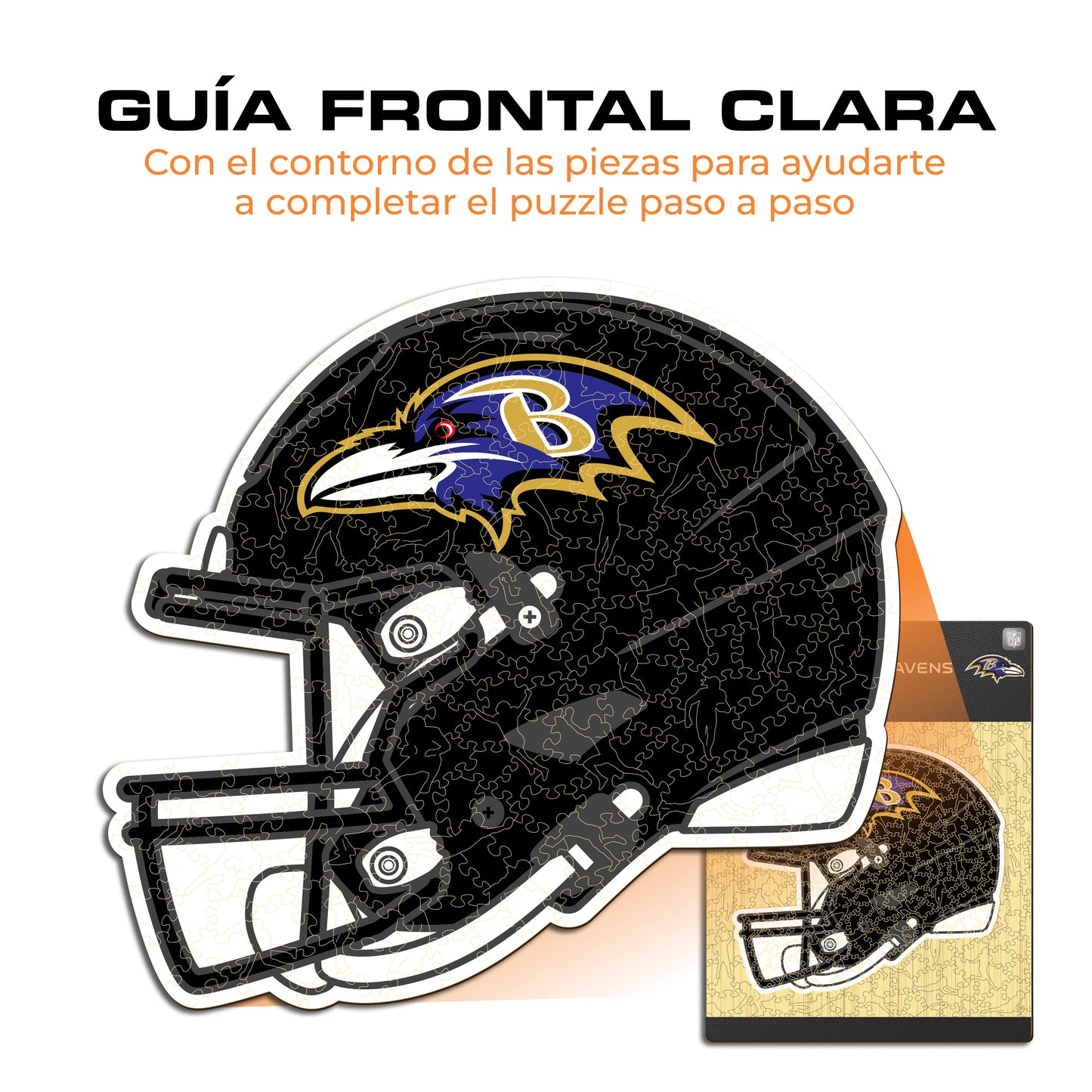 Baltimore Ravens™ Casco - Rompecabezas de Madera