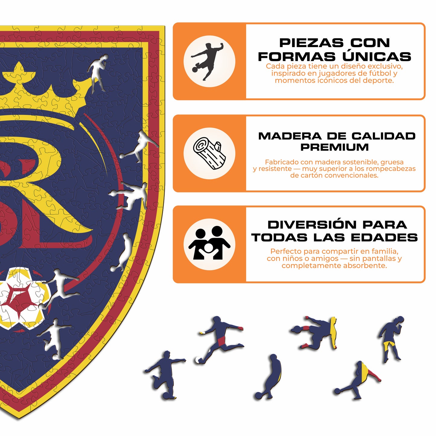 Real Salt Lake® Escudo - Rompecabezas de Madera