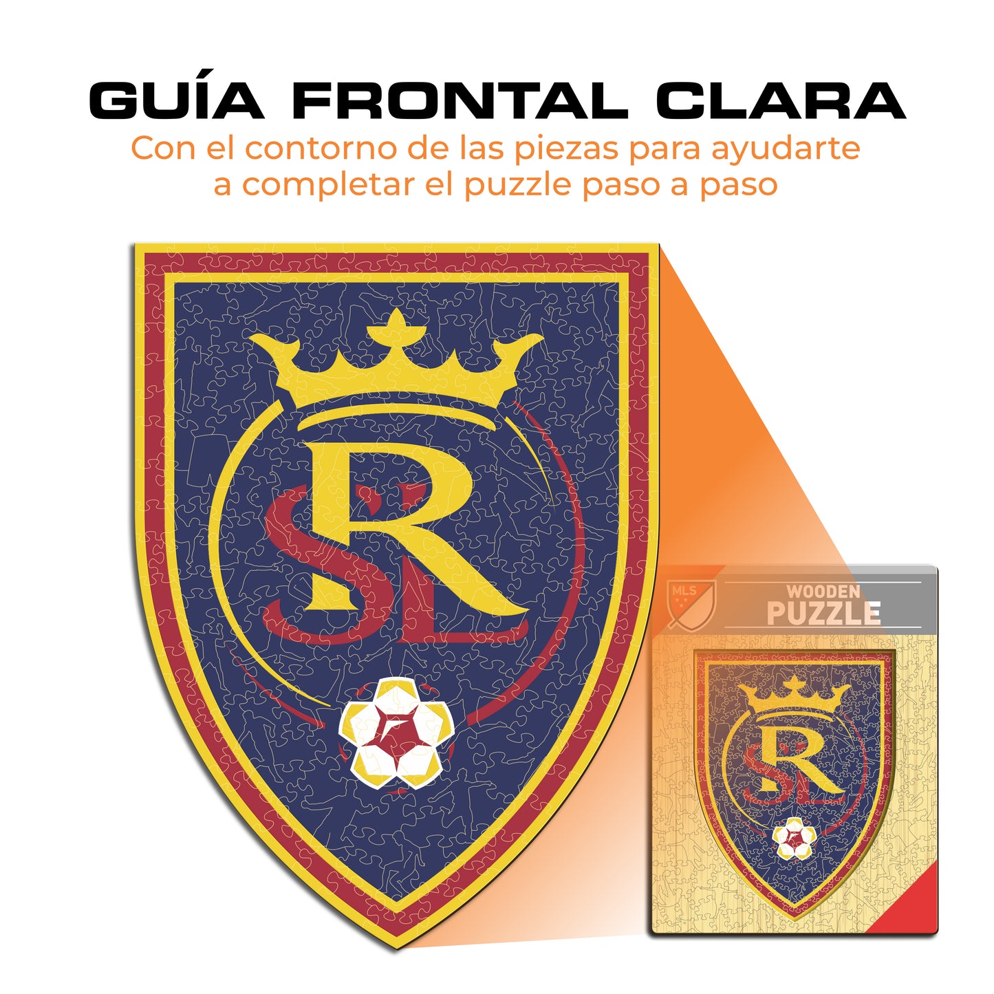 Real Salt Lake® Escudo - Rompecabezas de Madera