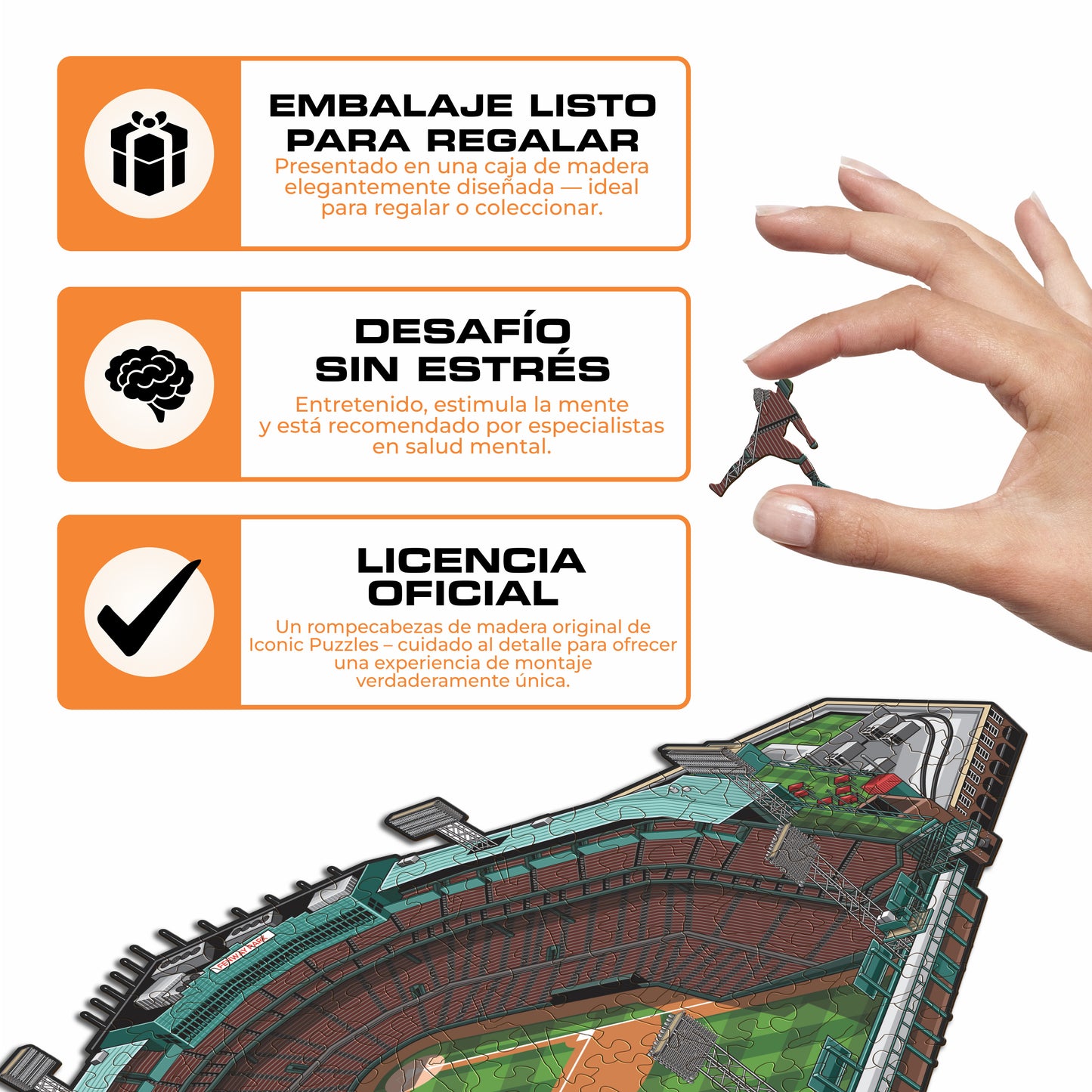 Boston Red Sox™ Fenway Park - Rompecabezas de Madera
