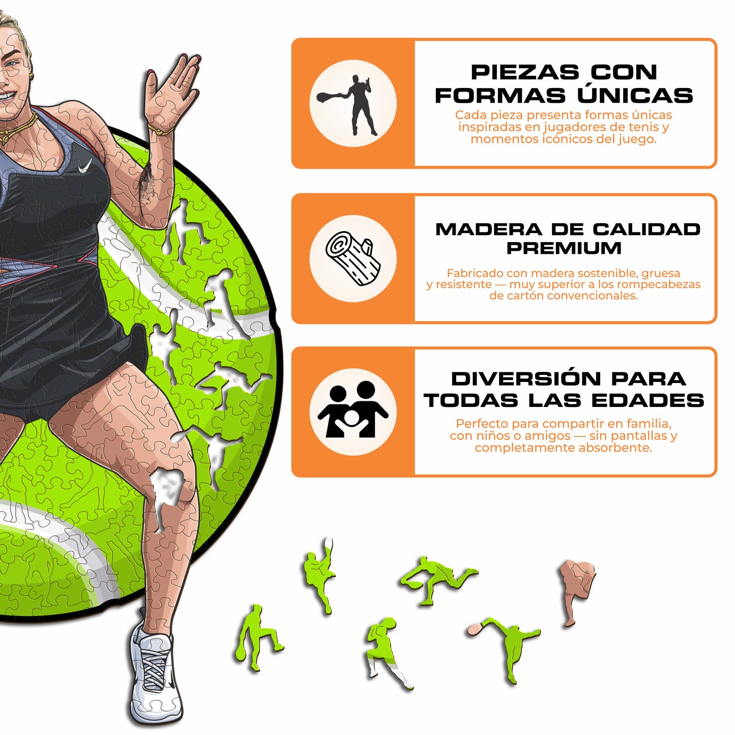 Aryna Sabalenka - Wooden Puzzle