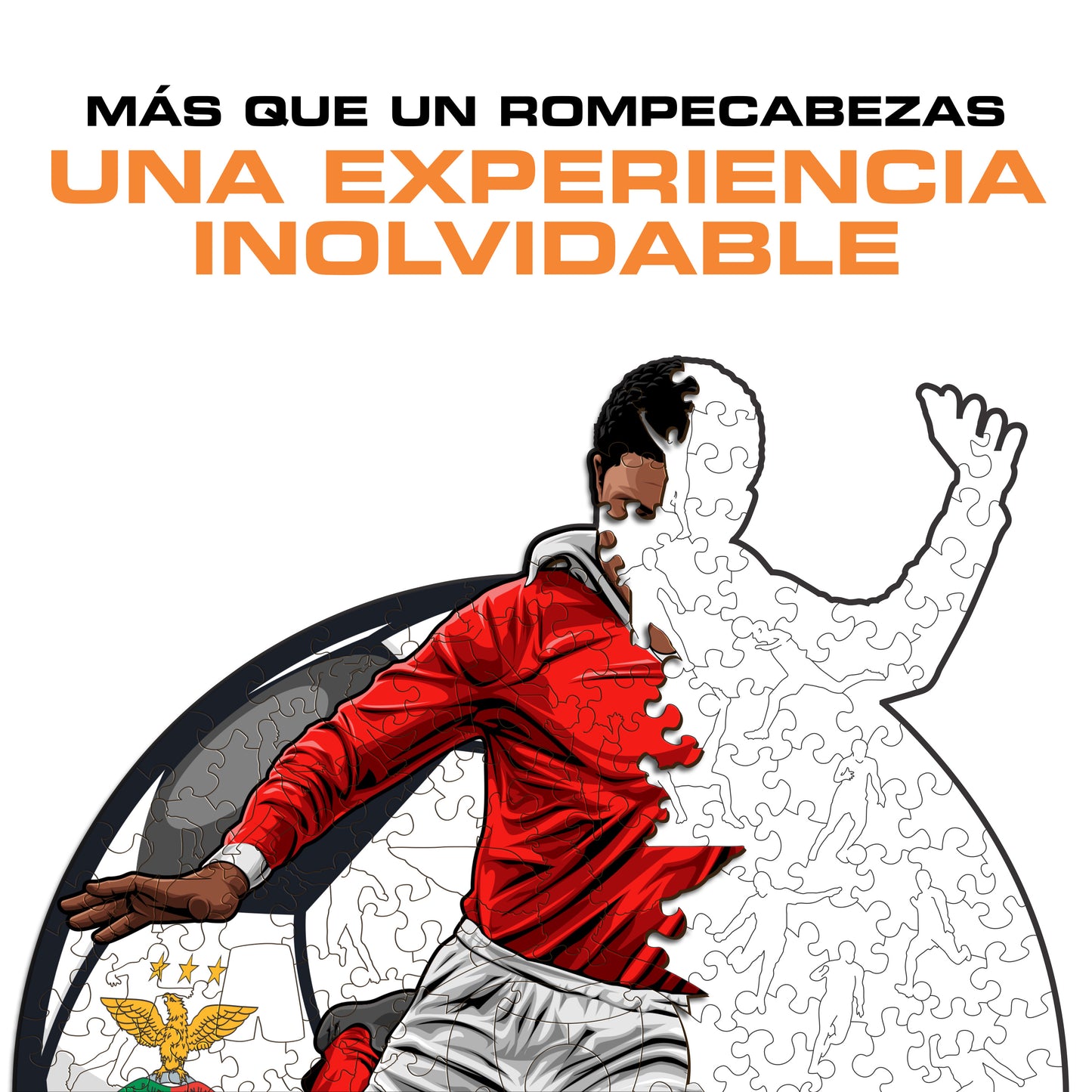 Eusébio - Rompecabezas de Madera