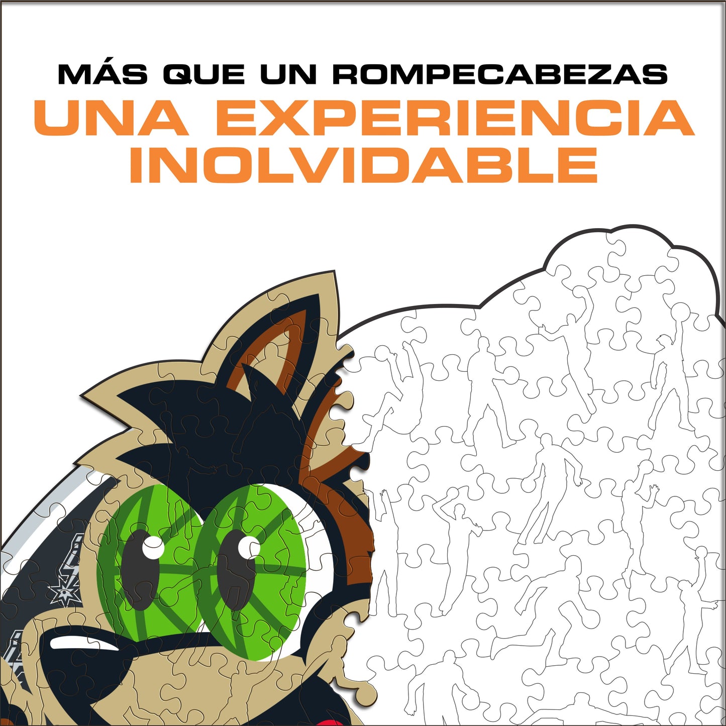 San Antonio Spurs™ Mascota Rompecabezas de Madera