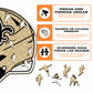 New Orleans Saints™ Casco - Rompecabezas de Madera