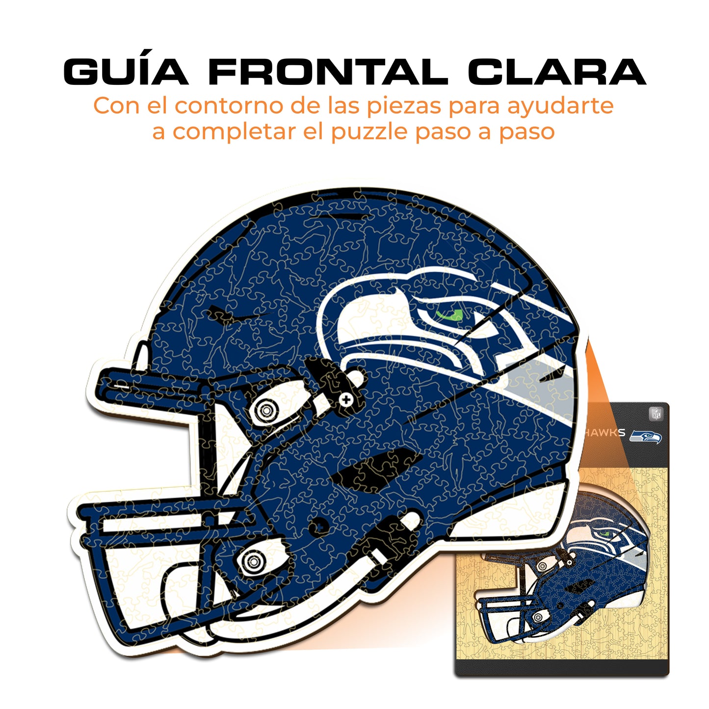 Seattle Seahawks™ Casco - Rompecabezas de Madera