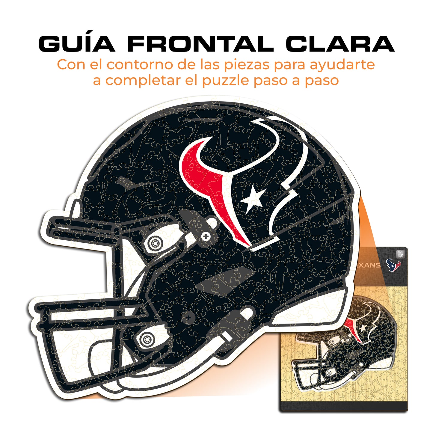 Houston Texans™ Casco - Rompecabezas de Madera