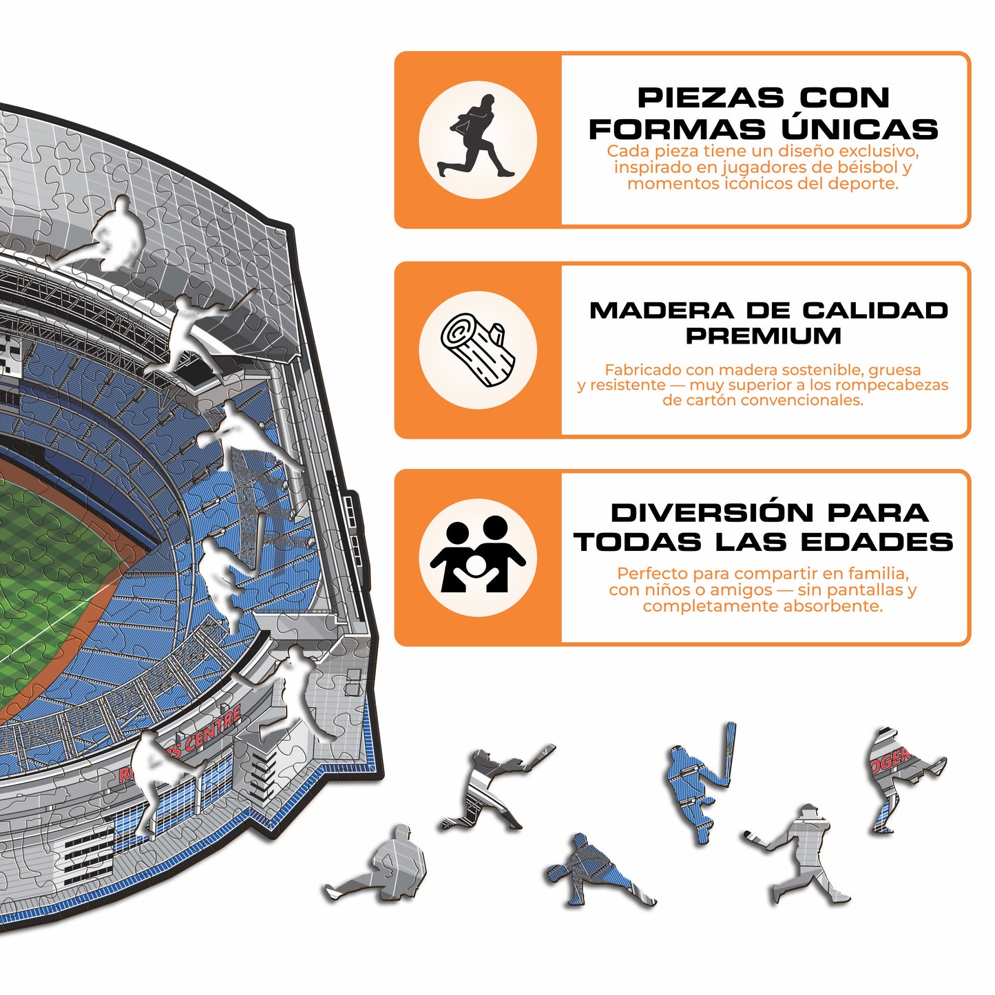 Toronto Blue Jays™ Rogers Centre - Rompecabezas de Madera