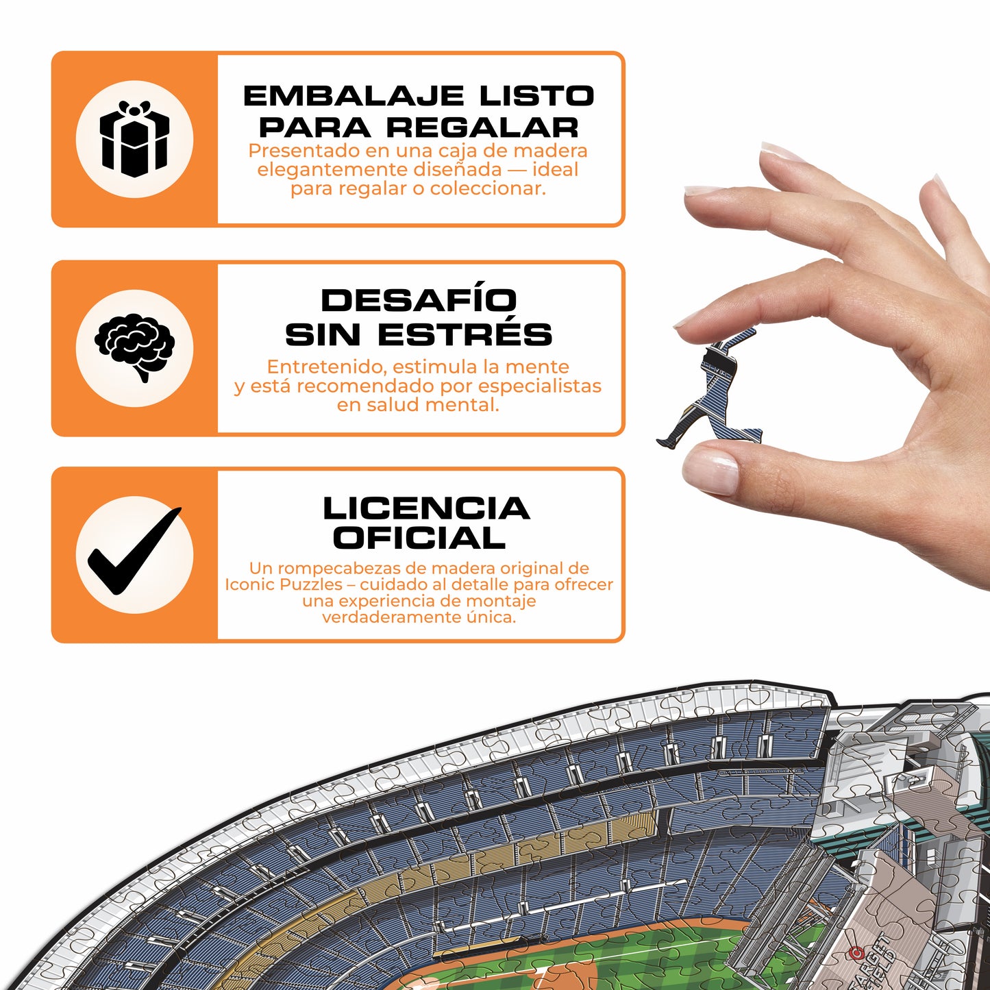 Minnesota Twins™ Target Field - Rompecabezas de Madera