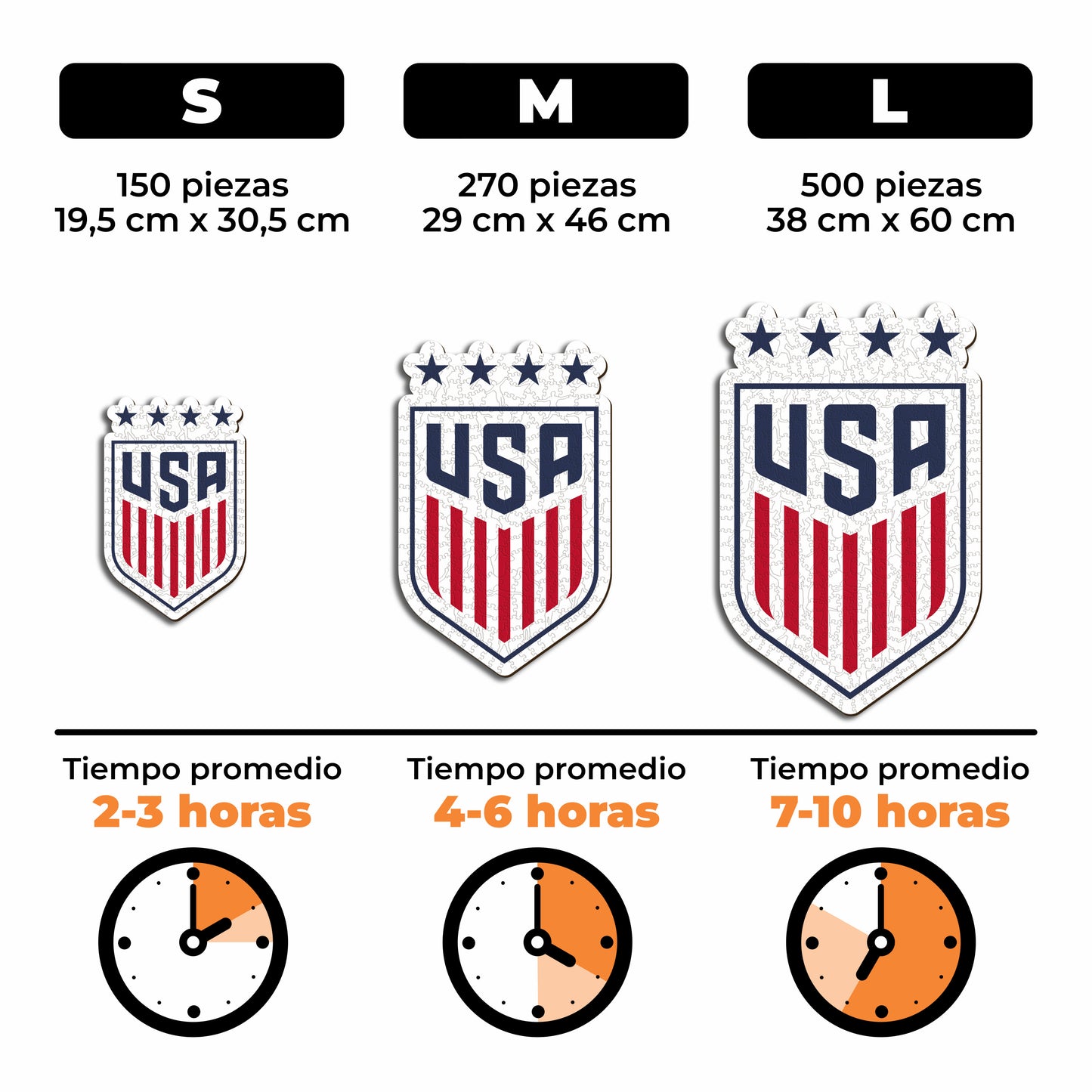 USWNT® Escudo - Rompecabezas de Madera