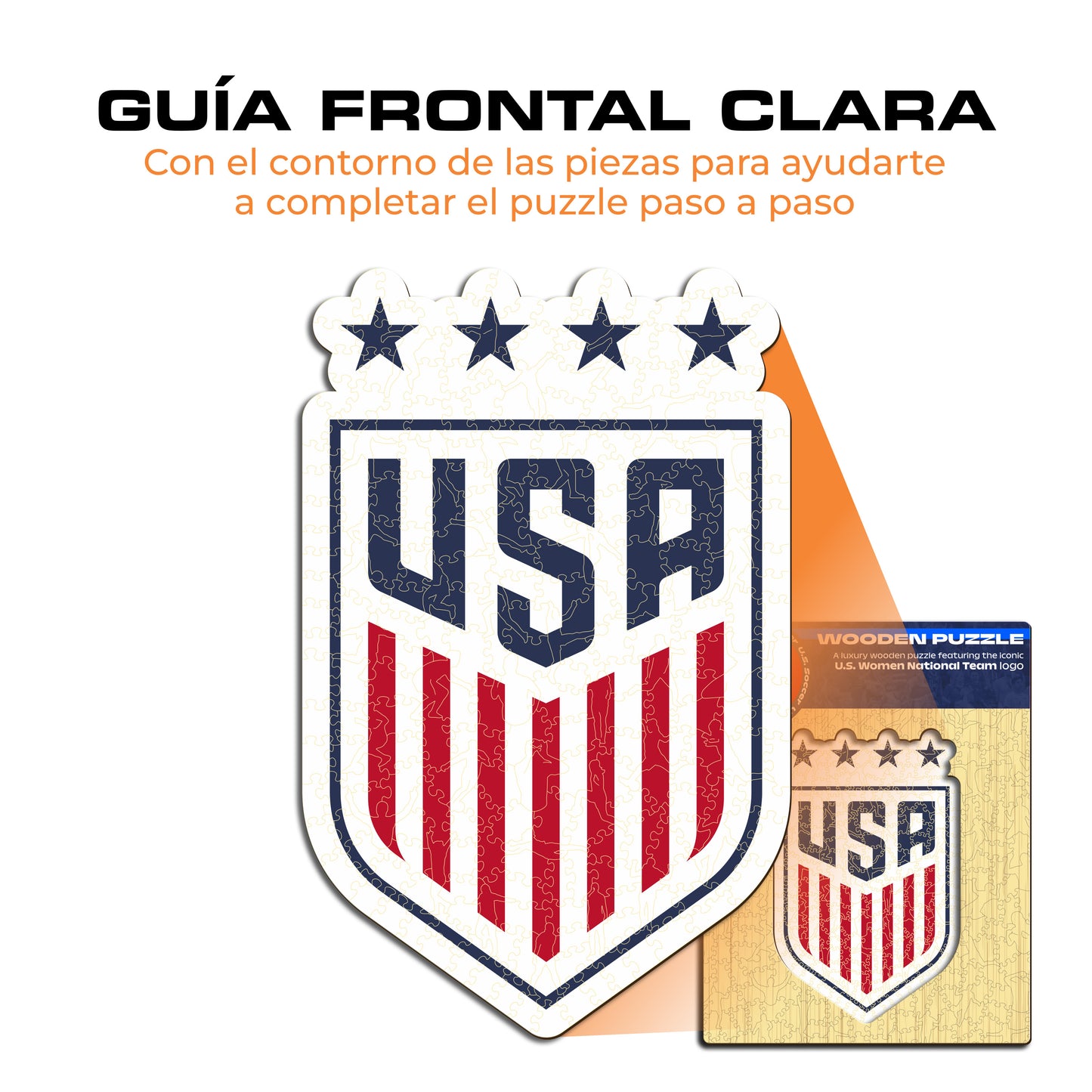 USWNT® Escudo - Rompecabezas de Madera