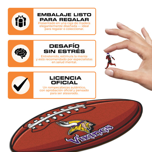 Minnesota Vikings™ - Rompecabezas de Madera