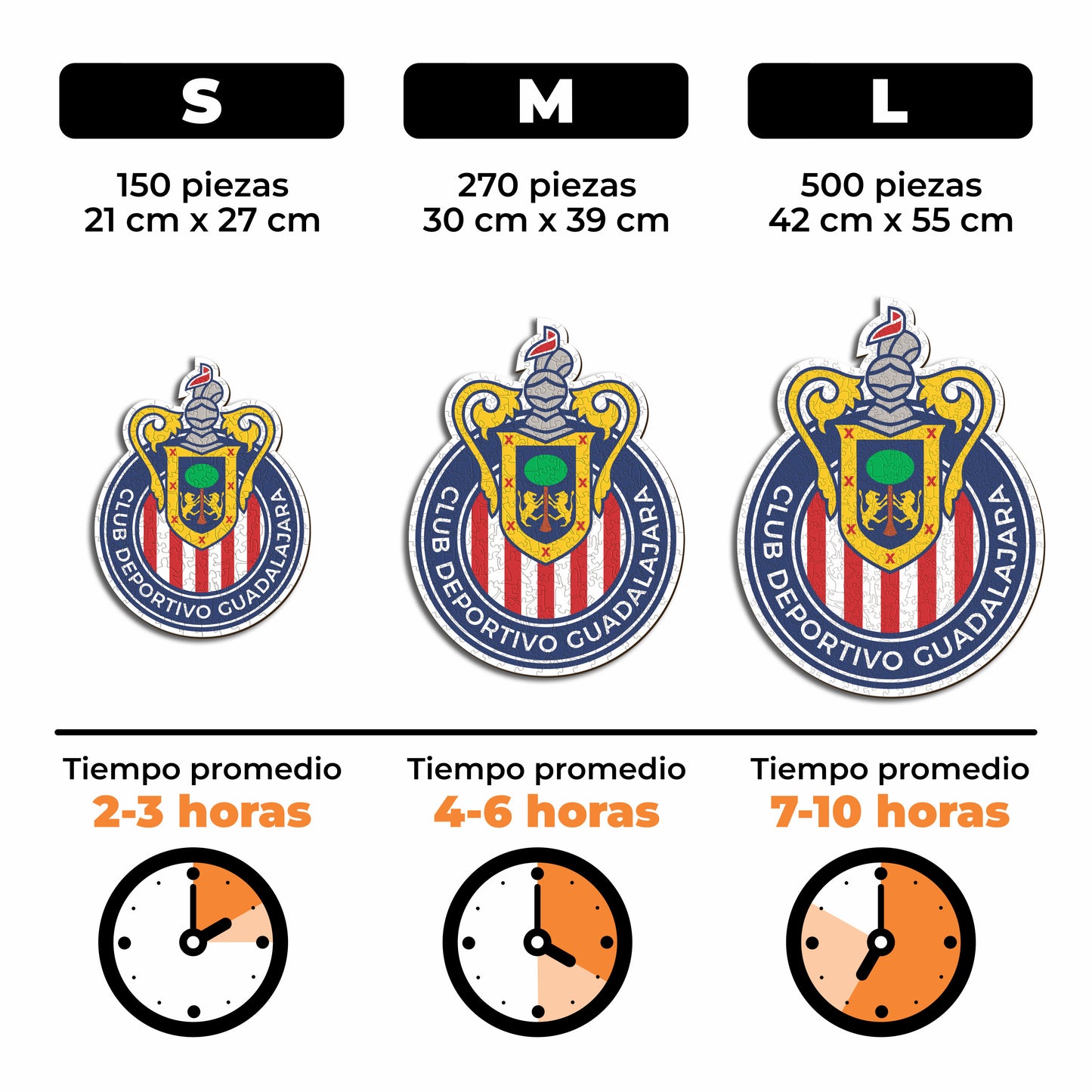 Chivas Guadalajara® Escudo - Rompecabezas de Madera