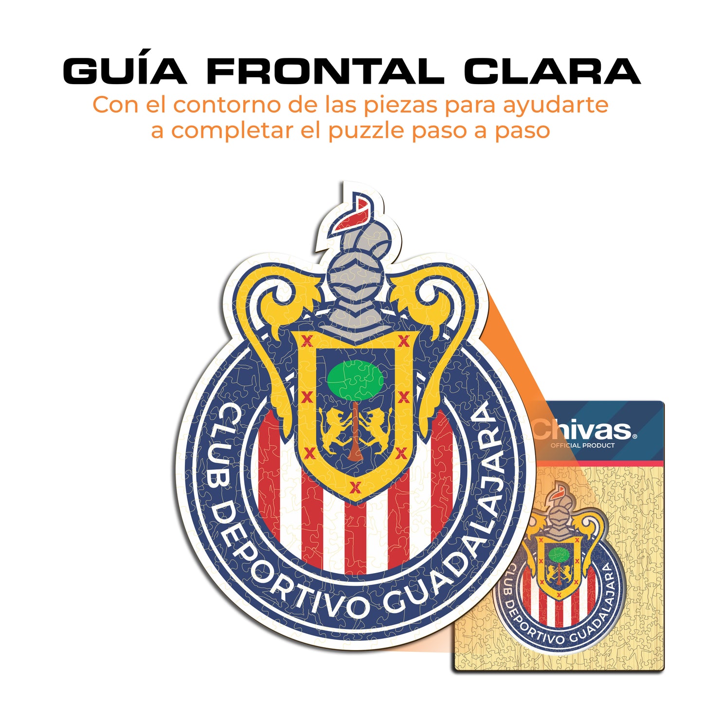 Chivas Guadalajara® Escudo - Rompecabezas de Madera