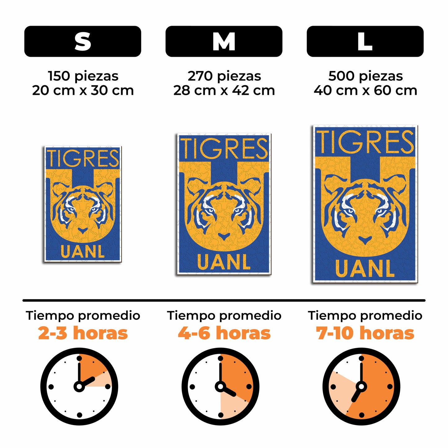 Tigres UANL® Escudo - Rompecabezas de Madera