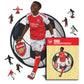 Bukayo Saka - Rompecabezas de Madera