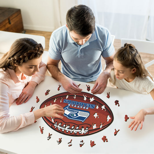 Seattle Seahawks™ - Rompecabezas de Madera