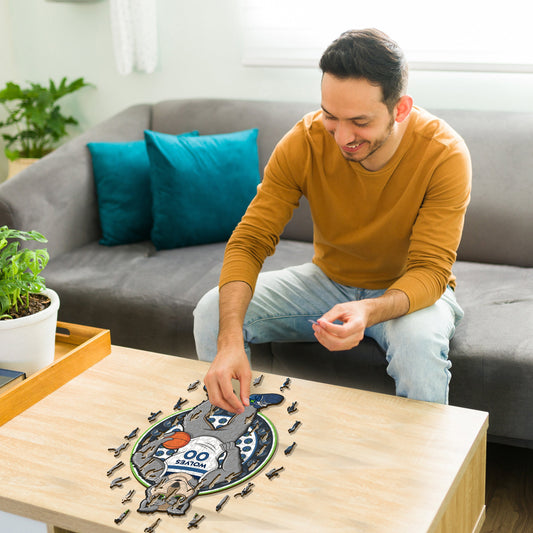 Minnesota Timberwolves™ Mascota - Rompecabezas de Madera