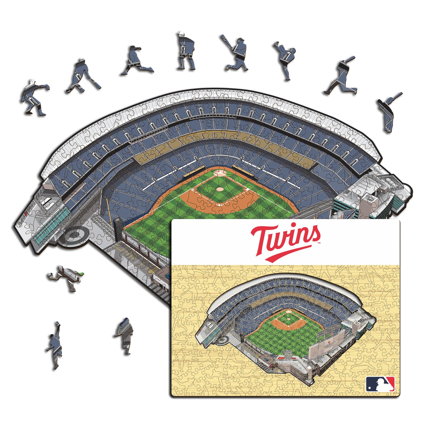 Minnesota Twins™ Target Field - Rompecabezas de Madera
