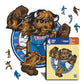 Oklahoma City Thunder™ Mascota - Rompecabezas de Madera